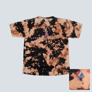 Majestic Angels Baseball Bleach Tie Dye Baby Tee Y2K Womens Small